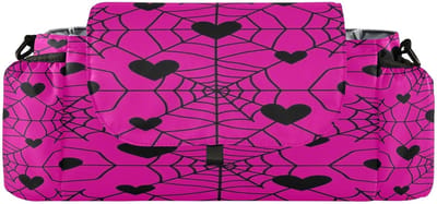 Kinderwagen Organizer - Baby tas - Baby spullen meenemen - Waterdichte bekerhouders - 42.5 cm - Gothic hart