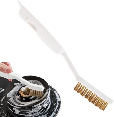 Schrobborstel Fornuis - Grill Reiniger - Keuken Schoonmaken - Met Schraper - 27.5 cm Lengte - Meerkleurig