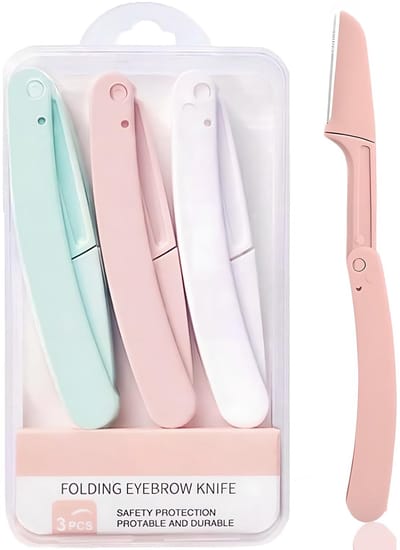 Scheerset - 3-delige set met kammesjes voor gezichtshaar - Geschikt voor de gevoelige huid en wenkbrauwvorming - Professionele huidverzorging voor vrouwen