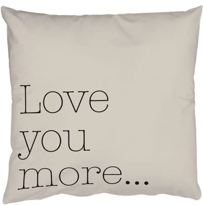 Sierkussens - Kussentjes Woonkamer - 50x50 cm - Minimalistisch - Love - Beige