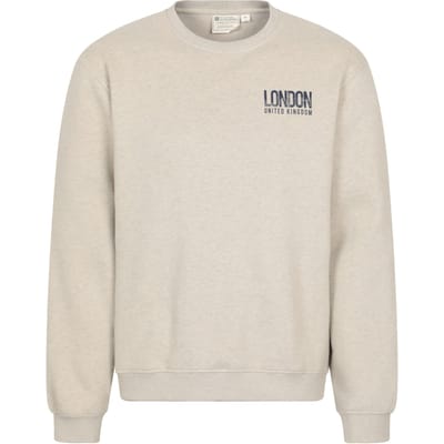 Mountain Warehouse Heren Sweatshirt Regionaal Londen (Crème)