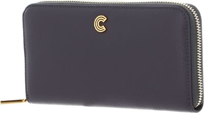 COCCINELLE Leren Portemonnee Myrine Zip Around Wallet Ardesia Donkergrijs