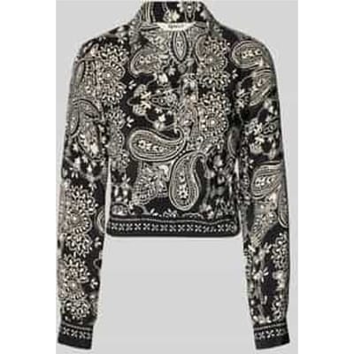 Shaped fit blouse van pure viscose Model 'LEMZA'