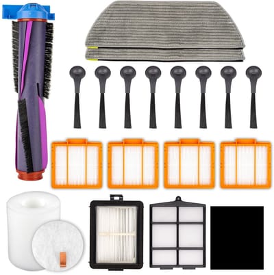 Dailygoods- Robotstofzuiger Accessoireset - 1 Rolborstel - 5 HEPA-filters - 8 Zijborstels - 2 Dweilpads - Perfecte Compatibiliteit