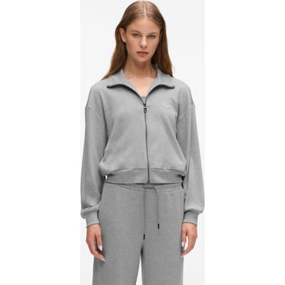 Karl Lagerfeld Medium Grey Melange Signature Lurex Zip Up Taglia: S | Giacche Outlet | Donna | Grigio