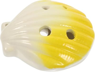 Ocarina Instrument - Blaasinstrument - Muziek Leren - 6-Gats Ontwerp - 3 Stuks - Geel