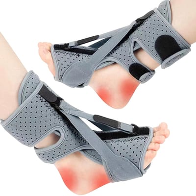 carmdering - Plantarfasziitis Nachtschiene - Fersenspijn Brace - Nachtspalk - Verlichting Plantar Fasciitis - Steun Achillespees - Zacht Schuim - Verstelbare Riemen - Comfortabel Slapen - 1 Stuk