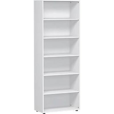 PALENQUE boekenkast, 6 OH, B 800 x D 400 x H 2160 mm, wit