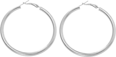 Behave - Oorbellen - Zilverkleurige oorringen - basic trendy accessoire