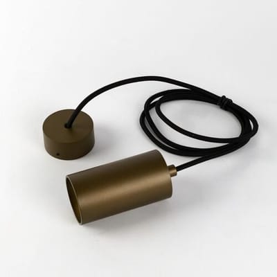 KS Verlichting binnenlamp - Luxum hanglamp - brons - hanglampen eetkamer - aluminium - dimbaar - E27 - lengte instelbaar - 5.5cm