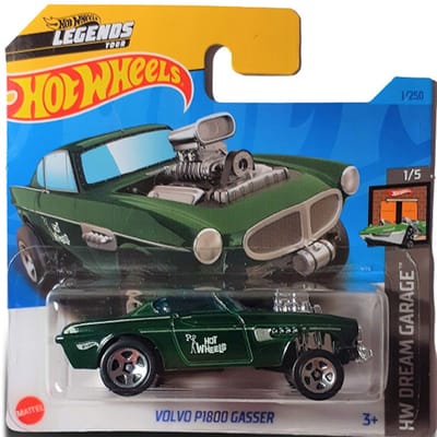 Hot Wheels Volvo P1800 Gasser Donker/groen nummer 1/250 SHORT CARD