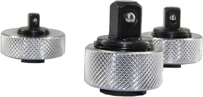 Set van 3 Omkeerbare Ratelsleutels met Duwwiel, 1/4, 3/8 en 1/2 Inch Aandrijving voor Krappe Ruimtes, Duurzaam en Ergonomisch Ontwerp met Geribbeld Handvat