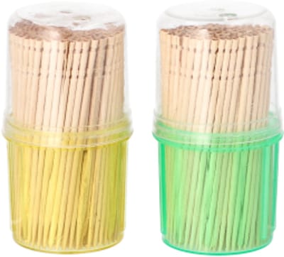 10x 400 Fingerfood prikkers rond 65 cm geroteerd in dispenser