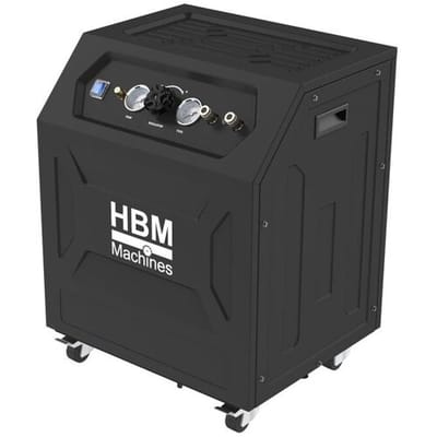 HBM Low Noise Compressor 35 Liter Tank Bruto luchtopbrengst 301 l/min