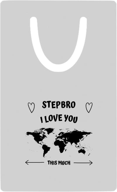 Hacebo® - stepbro I love you this much metalen boekenlegger - Broer - geweldige stiefbroer - liefste stiefbroer - verjaardag - cadeau - kado - bedankje - geschenk Bladwijzer boekenleggers - 7.6 cm x 5cm