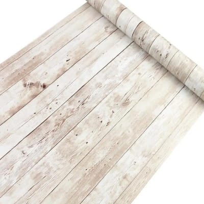 45cm Behang PVC Muurstickers Zelfklevende Grote Rol DIY Waterdicht Verouderd Houtnerf Meubels Huisdecoratie 45cmX1m