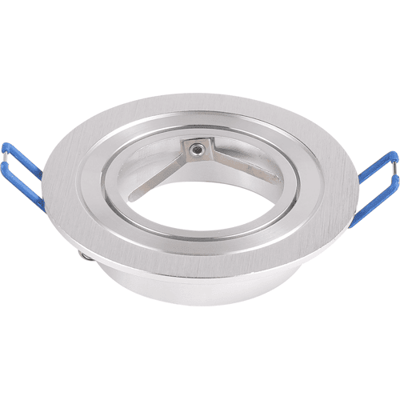HOFTRONIC Chandler - LED Inbouwspot - Kantelbaar armatuur - Diameter 90mm - GU10 Fitting incl. lamphouder - Rond - IP20 voor binnen - RVS