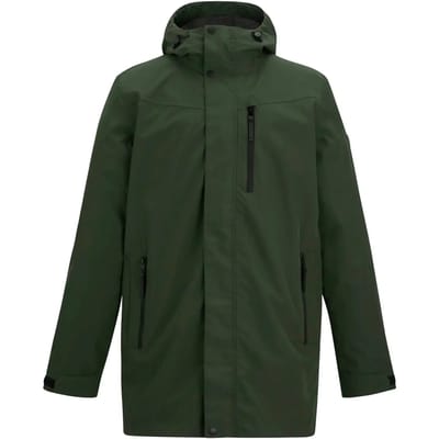 Heren Daledon Longline Waterdichte Jas met Capuchon