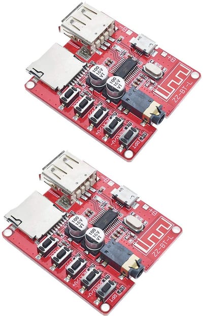 2 Stuks MP3 Bluetooth Decoder Board Voor Auto - Verliesvrije Audio Versterker Met USB En TF-Sleuf
