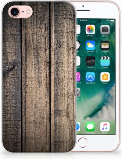 iPhone SE 2022 | SE 2020 | 8 | 7 Bumper Hoesje Steigerhout