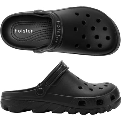 Holster Holster Sundrifter - Vegan Clogs - Podologisch Voetbed - Waterproof ZWART - Maat 36