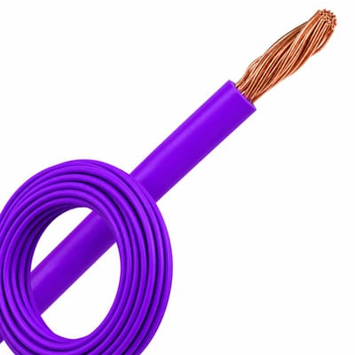 Montagedraad VDS 2.5mm² (H07Z-K) 90°C violet - per rol 100 meter (51784)