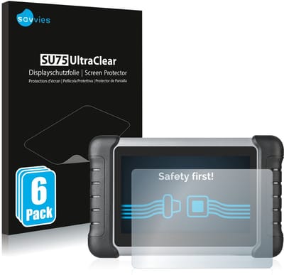 Savvies - Screenprotector voor Autel MaxiCOM MK808/ PRO MP808TS - Folie Beschermfolie transparant 6 Stuks