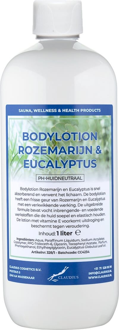 Bodylotion Rozemarijn & Eucalyptus 1 Liter