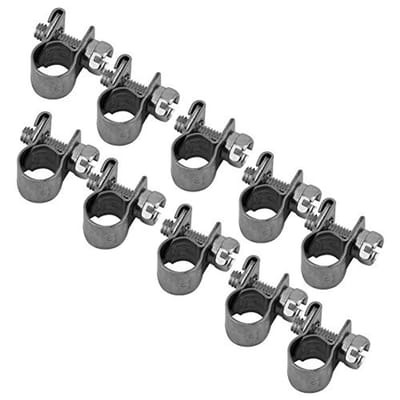Dailygoody - Roestvrijstalen Slangklem - Mini Slangklemmen - Duurzaam en Roestvrij - Zilver - Schroefklemmen - Geschikt voor Dunwandige Slangen - 10 s