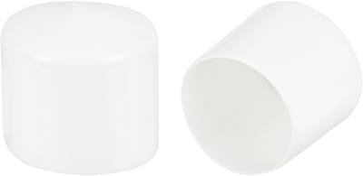 5 stuks Ronde Stoelpootdoppen 51mm Wit - Rubberen Beschermdoppen voor Meubels en Palen