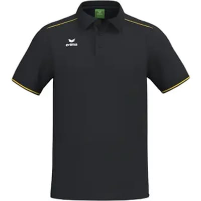 Erima Cmpt 3 Wings Polo Heren - Zwart / Geel | Maat: S