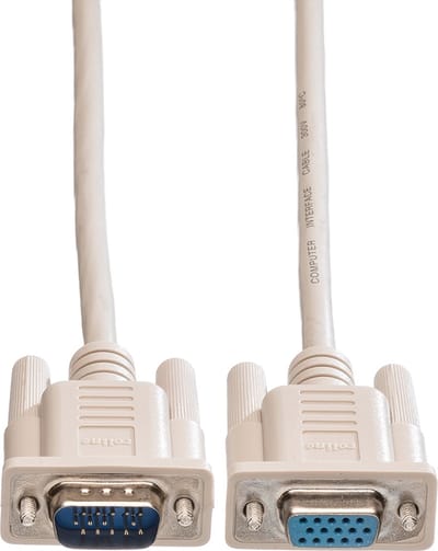 ROLINE VGA kabel HD15 M/F, 1,8 m