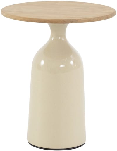 June lounge tuintafel hoogglans keramiek creme 45xH55 cm 4 Seasons Outdoor