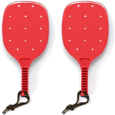 Pickleball Paddle Set - Padel Set Recreatie Peddels - Beginners Leren Spelen - Onverwoestbaar Plastic Ontwerp - 2-Pack - Meerdere Kleuren
