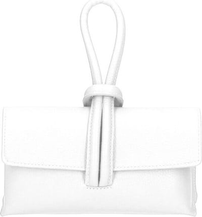 Witte Leren Handtas - Met Lus Handvat - Extra Lang leren Hengsel - Trendy Handtassen Schoudertassen - Italiaans Leder - Wit