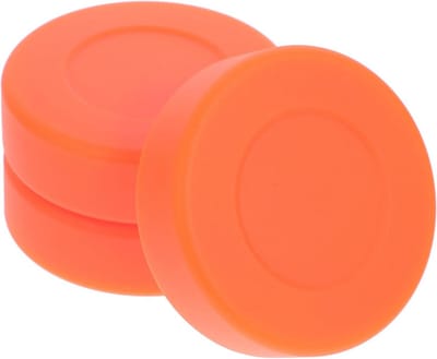 3x IJshockey Pucks Oefenpucks Training Accessoires Oranje PVC Duurzaam
