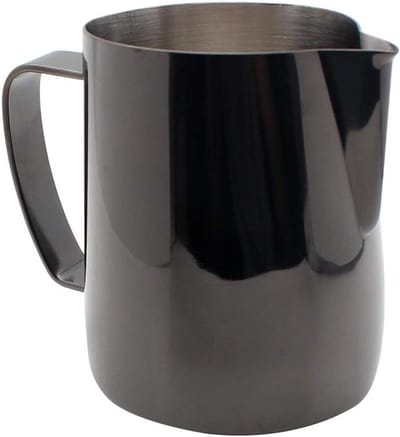 Roestvrijstalen Melkopschuimer met Titanium Coating - Ideaal voor Latte Art, Cappuccino en Koffie - Inhoud 350ml