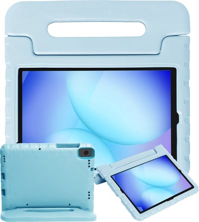 Hoesje - Geschikt voor Samsung Galaxy Tab A11 Plus / A9 Plus - Kinderhoes Shockproof Bumper - Kidsproof Case - Tablethoes - Kinder Hoes Cover - Sky