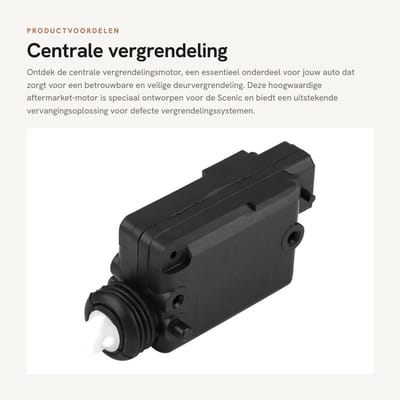 Dailygoods- Vergrendelingsmotor 2-polig - Centrale Vergrendeling - Deurvergrendelingsmotor - Vervanging 7702127213 - Hoge Betrouwbaarheid - Gloednieuw Aftermarket - Deuraandrijving