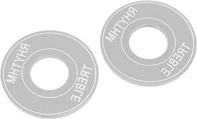 Guitar Toggle Switch Ring voor LP Gitaren - 3-Weg Pickup Selector Ring en Treble/Rhythm Ring (Zilver)