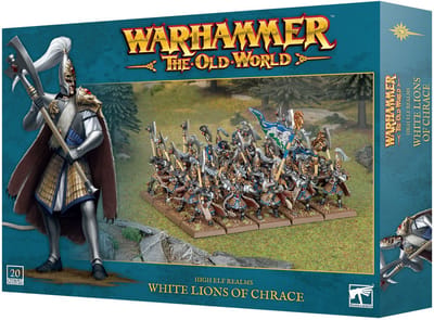 Beeldje Games Workshop Warhammer ToW - Royaumes des Hauts Elfes : Lions Blancs de Chrace (x20)