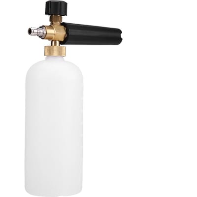 1 4 Verstelbare Sneeuwschuimlans Washer 1L Fles Autowas Nozzle Spuitstuk Druk Autowasser white