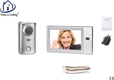 Home-Locking complete deur intercom/videofoon 4 draads met aanraak scherm. DT-2237-1-1