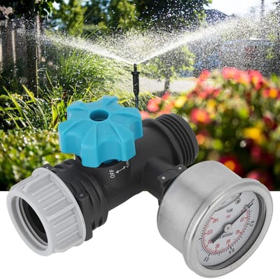 Allecto - Waterdrukregelaar - Tuinirrigatieregelaar - Eenvoudige drukafstelling - Compact formaat - Drukreduceerventiel - Handig voor tuinierders -...