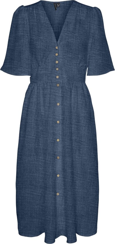 VERO MODA - VMMELANEY 2/4 BLK DRESS WVN NOOS - Dames - Mini jurken