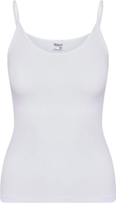 Microfiber dames spaghetti hemd Young - Aansluitend Onderhemd vrouwen - Wit / S