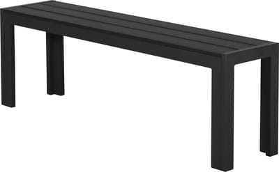 Ikky tuinbank, 132 cm zwart/zwart.