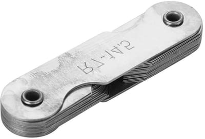 Concave Meter en Radius Gauge voor Precisie Metingen in RVS - Ideaal voor Technisch Gebruik en Hobbyprojecten - Diverse Maatbereiken van 0.3 tot 100MM