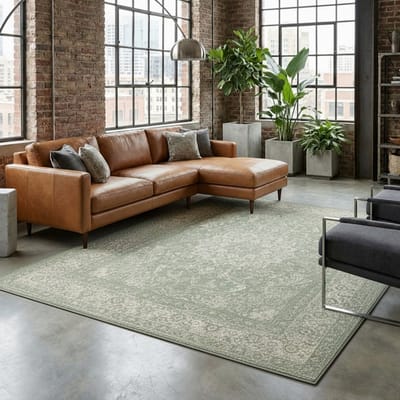 FRAAI Vintage vloerkleed - Wonder Oriental groen - 280x380cm
