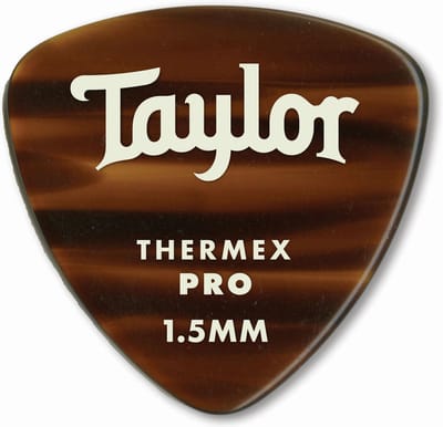 Premium 346 Thermex Pro Picks 1.5 Tortoise Shell, 6-Pack Taylor
